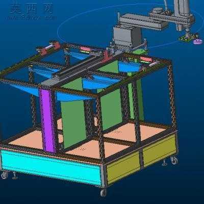 KGO清洗贴片送收料机 3D模型