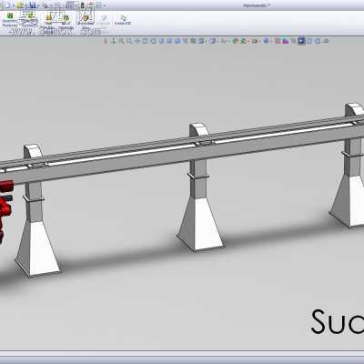 桁架龙门式工业机器人系统 3D模型