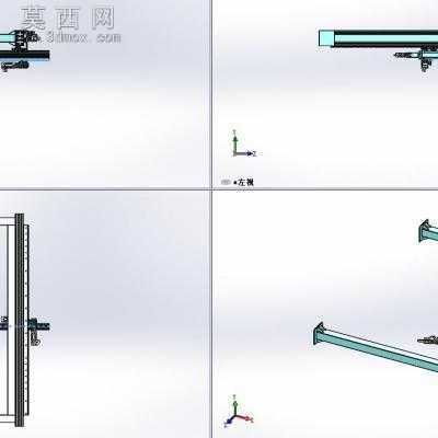 2轴齿轮齿条桁架机械手 3D模型