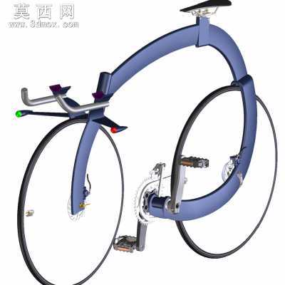 创意比赛自行车 3D模型,Sl