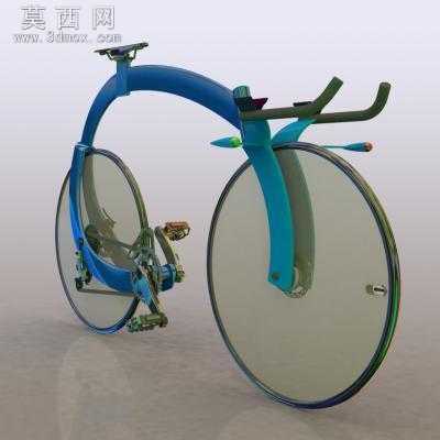 创意比赛自行车 3D模型,Sl
