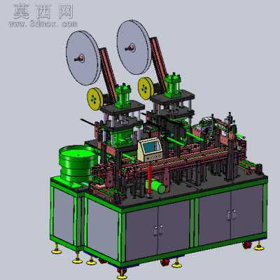 铜片冲压组装线设计详细的经典设备 3D模型