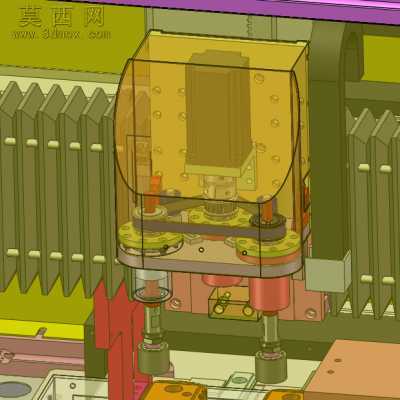 手机充电宝移动电源的金属外壳打磨抛光机 3D模型