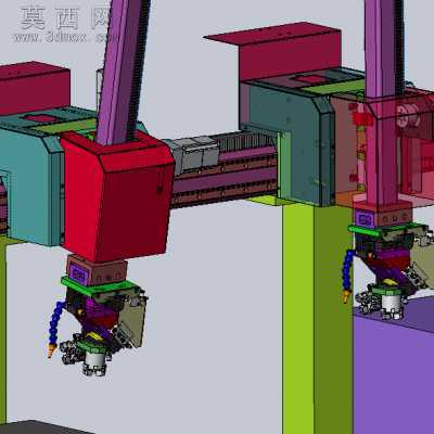 CNC数控车床机械手自动化双臂型机械手 3D模型