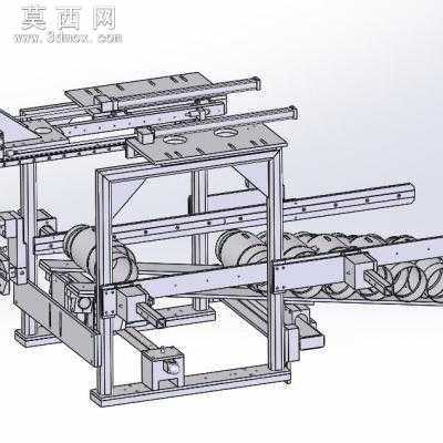 定子负载卸载装配移载机 3D模型
