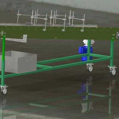 移动式爬坡皮带输送机 3D模型