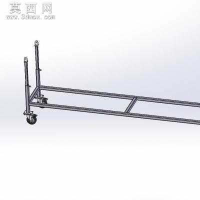 移动式爬坡皮带输送机 3D模型