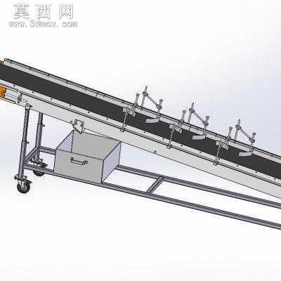 移动式爬坡皮带输送机 3D模型