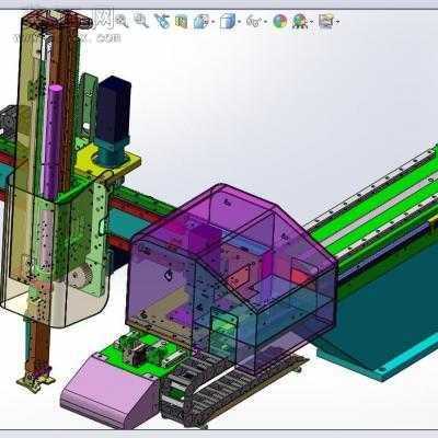 B650三轴伺服机械手、注塑机械手含全套工程图 3D模型