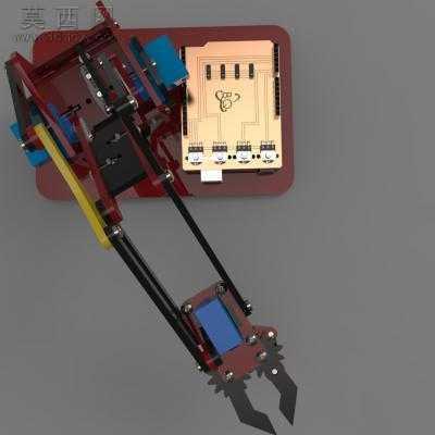 arduino机器人机械手设计 3D模型
