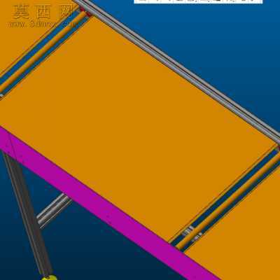 10米PVC输送线 3D模型