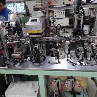 全自动电子连接器组装插片与测试包装机 3D模型