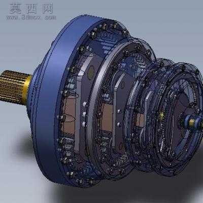 行星轮减速器 3D模型
