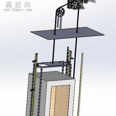 高楼载人电梯模型 3D模型