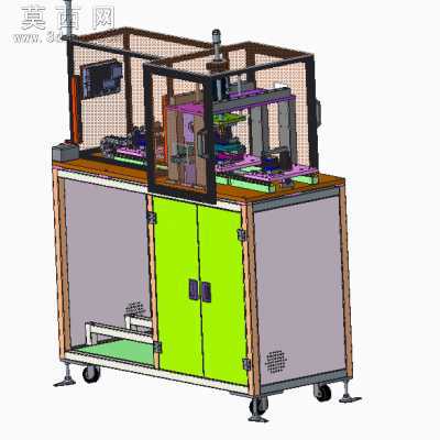 三工位切料根设备 3D模型