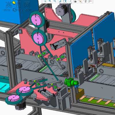 自动贴胶线设备 3D模型
