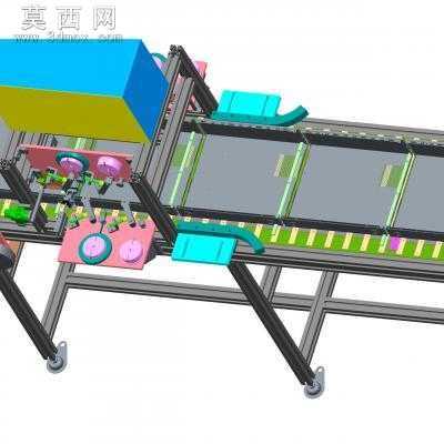 自动贴胶线设备 3D模型