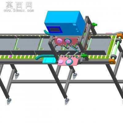 自动贴胶线设备 3D模型