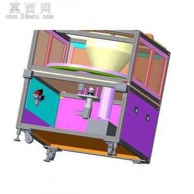 振动出粉设备 3D模型