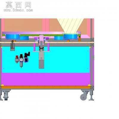 振动出粉设备 3D模型