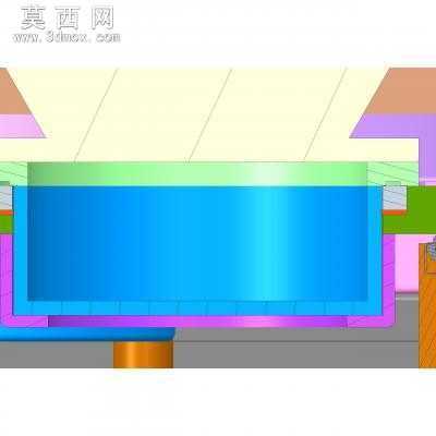 振动出粉设备 3D模型