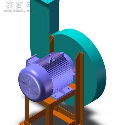 蜗壳高压风机 3D模型