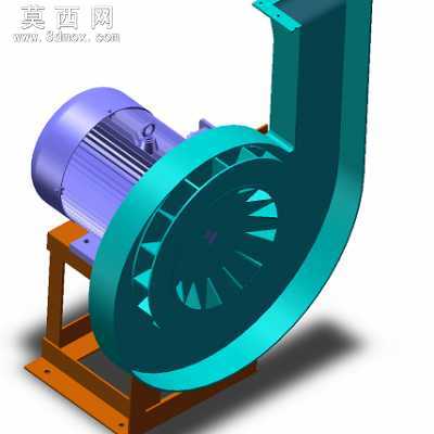 蜗壳高压风机 3D模型