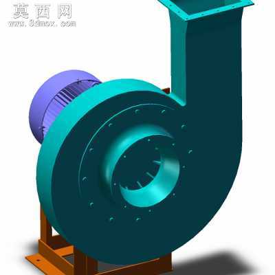 蜗壳高压风机 3D模型