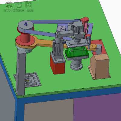 机壳抛光机 3D模型