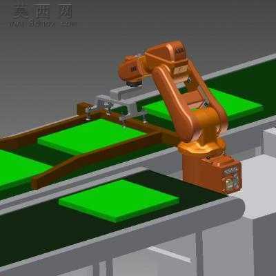 凹面镜包装生产线 3D模型