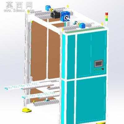 自动伸缩轻型货叉双滚珠丝杆升降机 3D模型