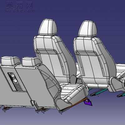 座椅总成 3D模型