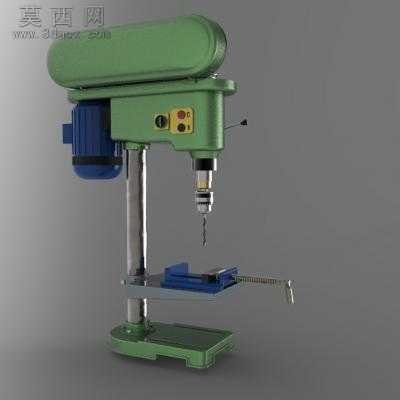 柱式钻床 3D模型