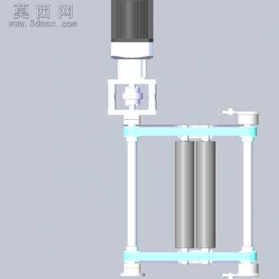 皮带往返工作 3D模型