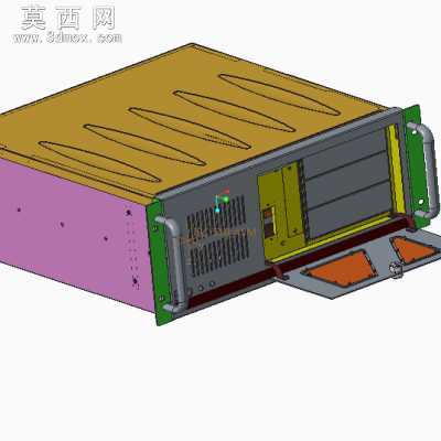 研华工控机 IPC-510型机箱 3D模型