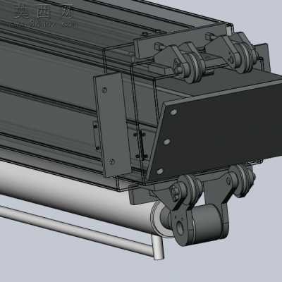 滑动伸缩臂 设计详细 3D模型