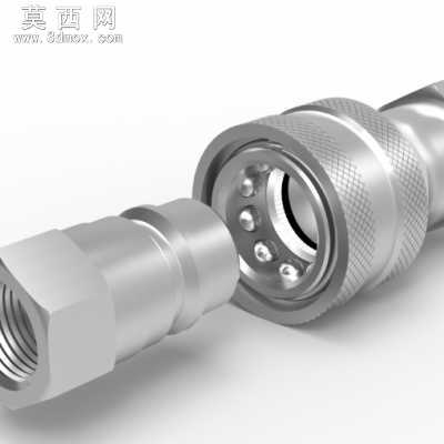 液压快速接头 3D模型