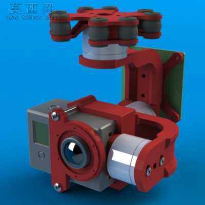 摄像机云台 3D模型