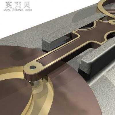 D字划线机构inventor模型 3D模型