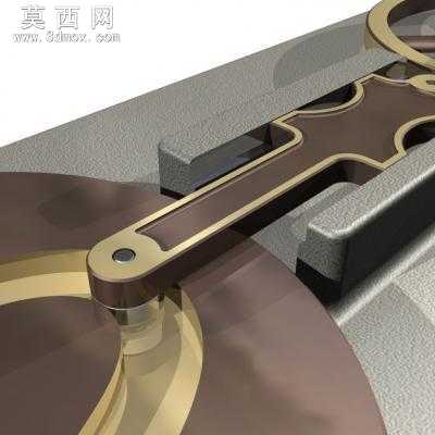 D字划线机构inventor模型 3D模型