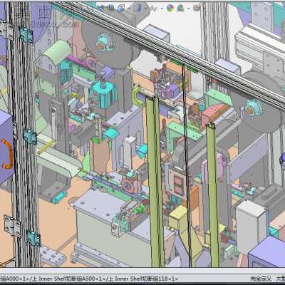 高效复杂USB全自动化自动组装机大型设备 3D模型