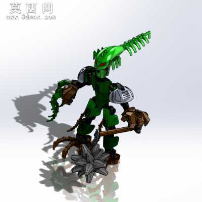 生化战士机器人sw模型 3D模型