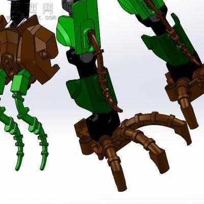 生化战士机器人sw模型 3D模型