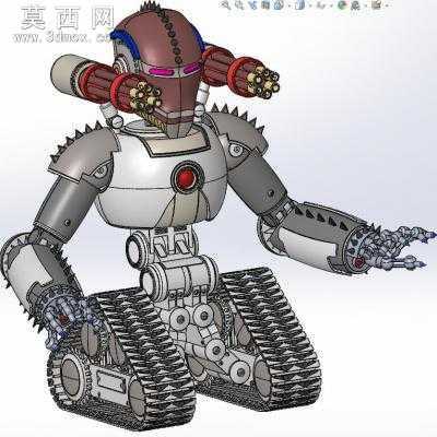 履带式终结者3D模型 3D模型