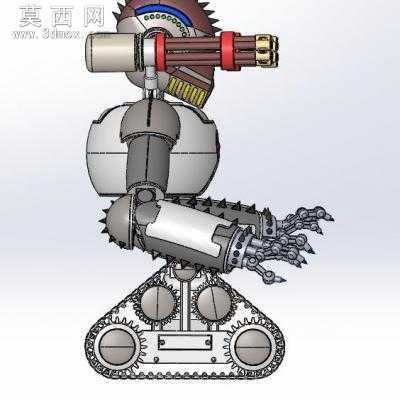 履带式终结者3D模型 3D模型