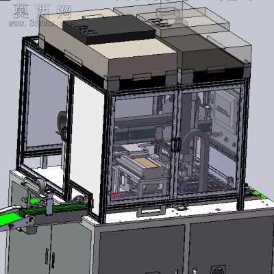 手机屏幕、平板电脑屏幕全自动组装机 3D模型