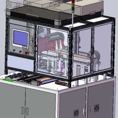 手机屏幕、平板电脑屏幕全自动组装机 3D模型