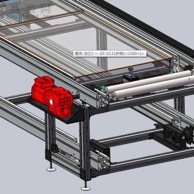 双层倍速链生产线 3D模型