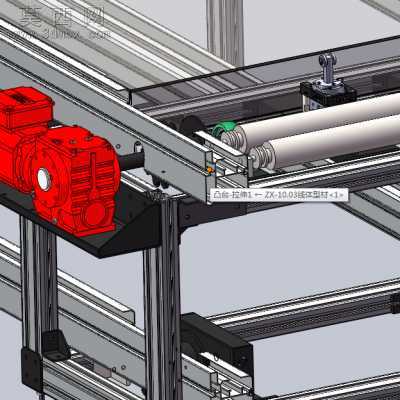 双层倍速链生产线 3D模型