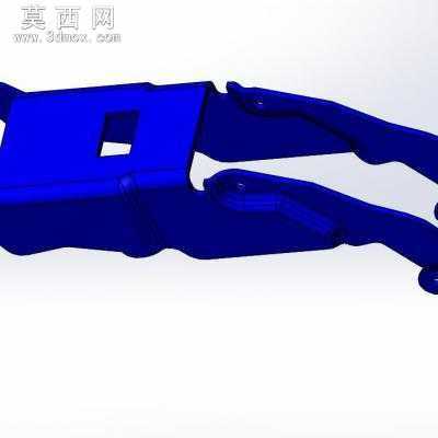 百隆铰链 3D模型